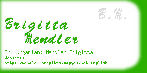 brigitta mendler business card